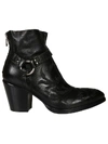 ROCCO P REAR ZIP ANKLE BOOTS,9608 HONDO
