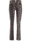 GANNI LEOPARD-PRINTED JEANS,11034084