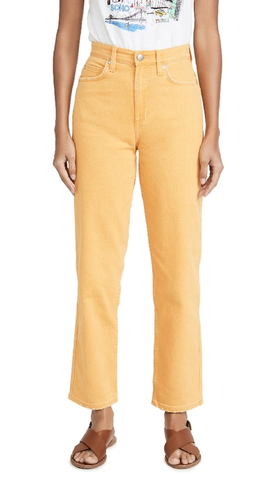 Lee Vintage Modern High Rise Relaxed Stovepipe Jeans In Lee Gold