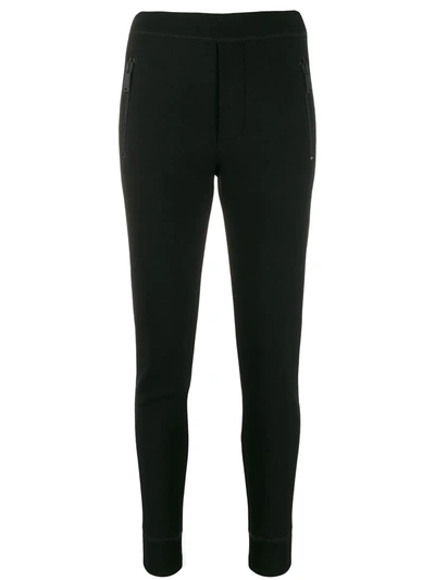Dsquared2 Slim High-waist Trousers In Black