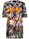 Dsquared2 Oversized Tie-dye T-shirt In Black