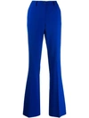 P.a.r.o.s.h Flared Tailored Trousers In Blue