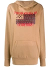 A.F.VANDEVORST JUSTICE GRAPHIC PRINT HOODIE