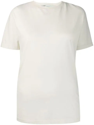 Off-white Ivory Logo-print Cotton T-shirt In White