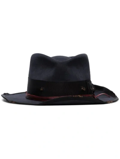 Nick Fouquet Root Trail Fedora Hat In Blue