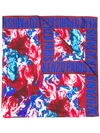 KENZO FLORAL PRINT SQUARE SCARF