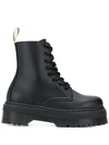 Dr. Martens Jadon Vegan Ii Mono Platform Boots In Black