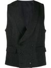 GABRIELE PASINI DOUBLE-BREASTED BROCADE WAISTCOAT