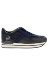 HOGAN SNEAKERS IN LEATHER AND LUREX FABRIC WITH SOLE 222,11023173