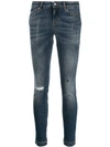 DOLCE & GABBANA DISTRESSED SKINNY JEANS