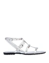 Tod's Sandals In Silver