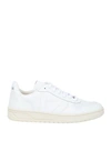 Veja + Net Sustain V-10 Leather Sneakers In White