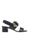 TOD'S TOD'S WOMAN SANDALS BLACK SIZE 8 SOFT LEATHER,11760731UO 8