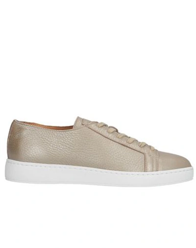 Santoni Sneakers In Khaki