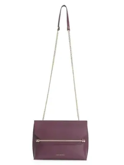 Strathberry East/west Stylist Leather Crossbody Bag In Purple