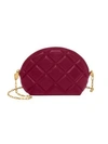 Bottega Veneta Medium Mini Leather Crossbody Bag In Red