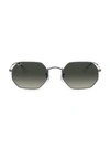 Ray Ban Rb3556 53mm Icons Octagonal Sunglasses In Gunmetal