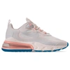 Nike Air Max 270 React Neoprene And Faux Leather Sneakers In White