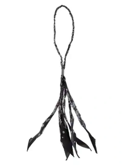 Palm Angels Bandana Necklace In Black