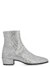 SAINT LAURENT SAINT LAURENT CALEB GLITTER ANKLE BOOTS