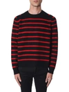 SAINT LAURENT SAINT LAURENT STRIPED KNIT SWEATER