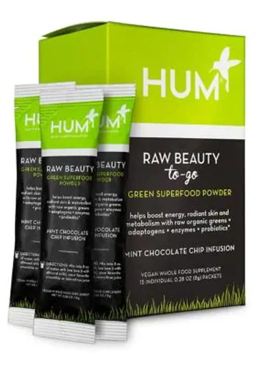 Hum Nutrition Women's Raw Beauty To-go Skin & Energy Green Superfood Powder