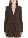 CHLOÉ CHLOÉ CHECKED TAILORED BLAZER