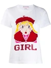 COMME DES GARCONS GIRL 'GIRL' PRINT T-SHIRT