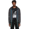 OFF-WHITE OFF-WHITE BLACK ABSTRACT ARROWS SLIM ZIP HOODIE