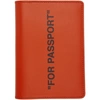 OFF-WHITE OFF-WHITE 橙色双引号护照套