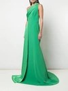 ALEX PERRY HOLLIS-ONE SHOULDER SATIN CREPE GOWN,D531