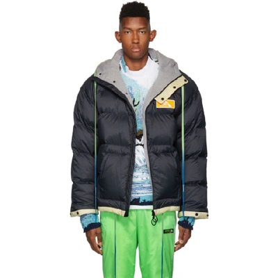 Off-white Padded Puffer Jacket In Blue