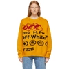 OFF-WHITE OFF-WHITE YELLOW AND BLACK INDUSTRIAL Y013 SWEATER