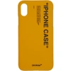 OFF-WHITE OFF-WHITE YELLOW QUOTE IPHONE X CASE