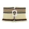 JW ANDERSON JW ANDERSON OFF-WHITE ZIP-UP NECK SCARF