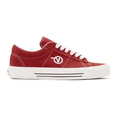 Vans Embroidered Logo Trainers In Red