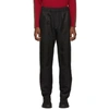 FENDI BLACK WOOL GABARDINE CARGO TROUSERS