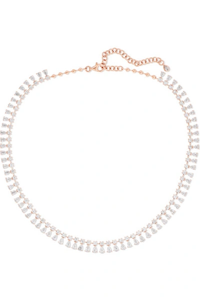 Anita Ko 18-karat Rose Gold Diamond Necklace