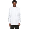 OFF-WHITE OFF-WHITE WHITE AND BLACK ABSTRACT ARROWS LONG SLEEVE T-SHIRT