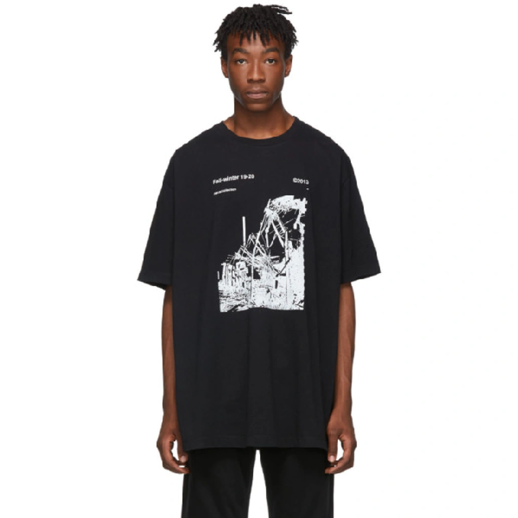 Off-white Ruined Factory T-shirt In Black ModeSens