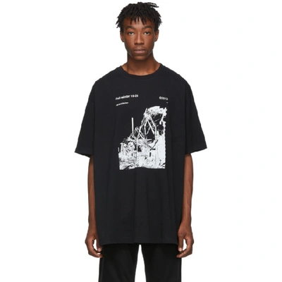 Off-white 黑色 And 白色 Ruined Factory T 恤 In Black