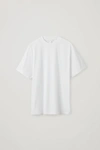 Cos Relaxed Organic-cotton T-shirt In White