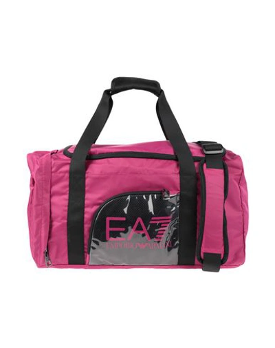 Ea7 Travel & Duffel Bag In Purple