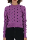 CHLOÉ CHLOÉ HORSE EMBROIDERED KNITTED SWEATER