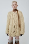ACNE STUDIOS Cable knit sweater Beige