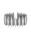 John Hardy Classic Chain Hammered Spear Large Flex Cuff In Silver