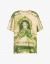 Moschino Watercolor Money Jersey T-shirt In Green