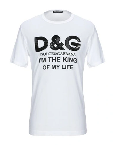 Dolce & Gabbana T-shirts In Beige