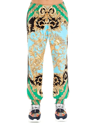 Versace Baroque Print Athletic Pants In Multicolour