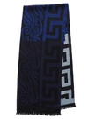 VERSACE VERSACE CONTRASTING PANELLED SCARF